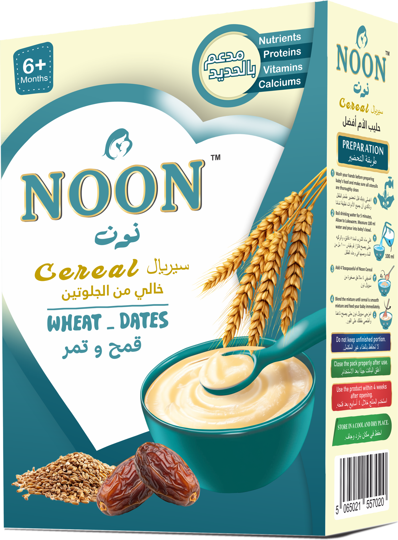 NOON wheat dates cereal